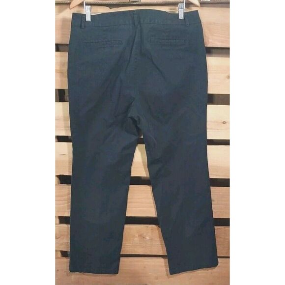 Dockers Womens 16 MED Ideal Fit Navy Blue Pants Chinos Twill Khaki Mom Comfy - Picture 2 of 13